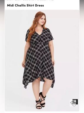 Torrid Plaid Midi Dress